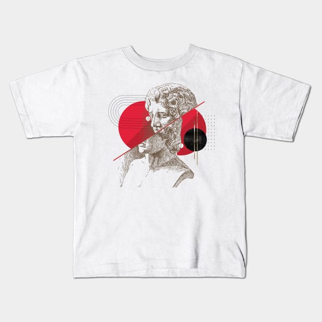 Vintage Fashion Design, Dope Streetwear, Abstract Design Kids T-Shirt by Utopia Shop